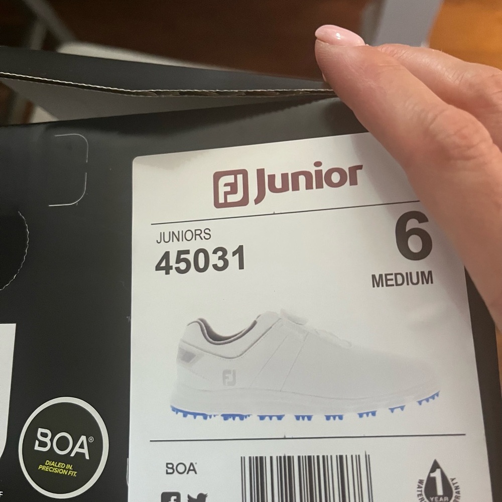 FootJoy Junior Kids Shoes - White